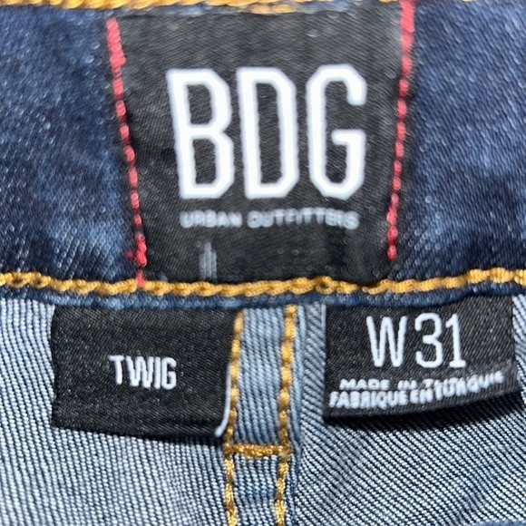 BDG Jeans TWIG High Rise Distressed Ripped Stretch Denim Skinny Size 31 - Picture 4 of 13